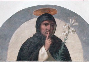 Svatý Dominik (asi 1170-1221) (freska) od Fra Bartolomeo