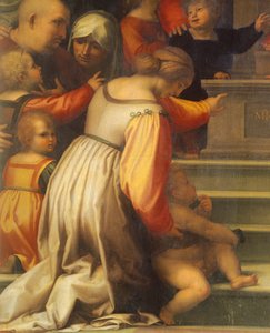 Unsere Liebe Frau der Barmherzigkeit von Bartolomeo della Porta, bekannt als Fra Bartolomeo (1472-1517), (Detail) von Fra (1472-1517) Bartolomeo