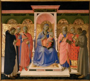 Oltář Annalena (tempera na dřevě) od Fra (c.1387-1455) Angelico