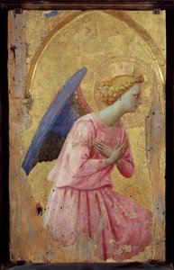Anděl v adorační malbě od Fra Giovanniho (Guido di Pietro) dit Fra Angelico (1387-1455)