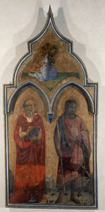 Tür des Tabernakels der Heiligen Dreifaltigkeit (Santa Trinita) (Malerei auf Holz) von Fra  Angelico