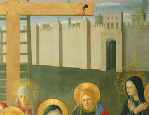 Vložka zobrazující truchlení Krista, panel z Armadio degli Argenti (Stříbrná truhla) se životem Ježíše od Fra (c.1387 1455) Angelico