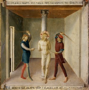 Die Geißelung. Leben Christi, Armadio degli Argenti von Fra  Angelico