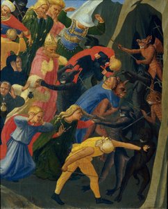 Poslední soud: zatracení jsou odvedeni do podsvětí démony. Obraz Guido di Pietro (nebo Fra Giovanni da Fiesole) dit Fra Angelico ou il Beato (1400-1455) od Fra  Angelico