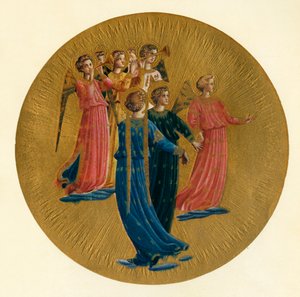 Detail z korunovace Panny Marie, 15. století, c1909 od Fra Angelico