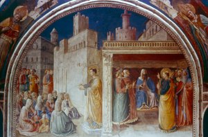 Kázání svatého Štěpána, polovina 15. století od Fra Angelico