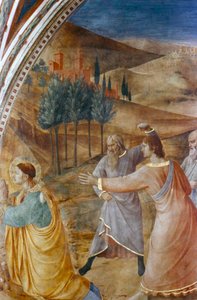 Ukamenování svatého Štěpána, polovina 15. století od Fra Angelico