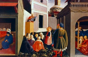 Povolání svatého Mikuláše, 1437 od Fra Angelico
