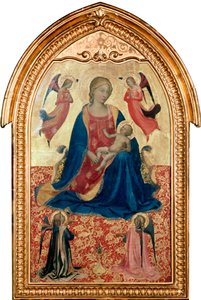 Panna a dítě s anděly, c1425 od Fra Angelico