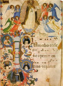 svatý domenico ve slávě od Fra Angelico