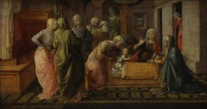 Včelí zázrak svatého Ambrože od Fra Filippo Lippi