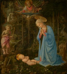 Klanění v lese od Fra Filippo Lippi