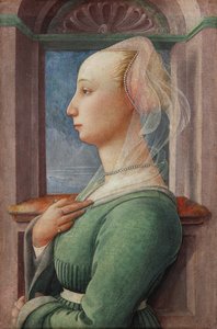 Profilový portrét mladé ženy od Fra Filippo Lippi