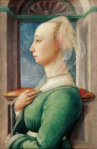 Profilový portrét mladé ženy, cca 1445 od Fra Filippo Lippi