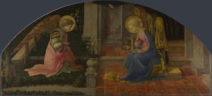 Panel Annunciation Medici Panel, c. 1450 od Fra Filippo Lippi