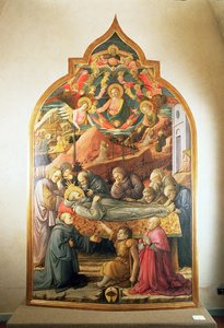 Pohřeb sv. Jeronýma, 1450-60 od Fra Filippo Lippi