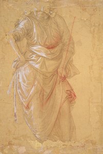 „Maggiordomo“ svátku Heroda (freska v katedrále Prato) (kresba) od Fra Filippo Lippi
