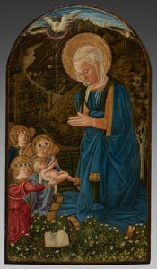 Panna Marie s dítětem a anděly od Fra Filippo Lippi
