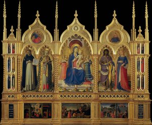 Marie s dítětem a svatými Oltář v Perugii, cca 1437. od Fra Giovanni Angelico da Fiesole