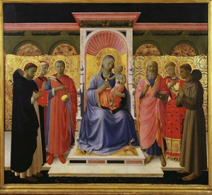 Oltář svaté konverzace Annalena, asi 1435. od Fra Giovanni Angelico da Fiesole