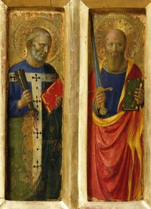Apoštolové Petr a Pavel z perugského oltáře, asi 1437.
