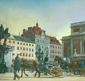 Náměstí Gustava Adolfa, Stockholm, Švédsko, konec 19.-začátek 20. století.