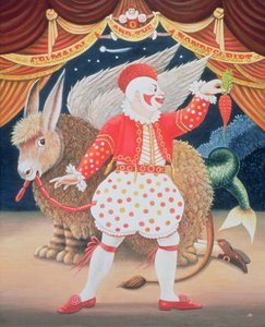 Grimaldi and the Nondescript, 1987 (olej a tempera na panelu) od Frances Broomfield
