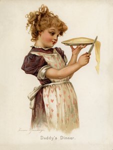 Dívky: Tatínkova večeře (barva litho)