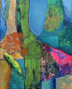 Totem #3, 2012 (akryl na plátně) od Frances Ferdinands