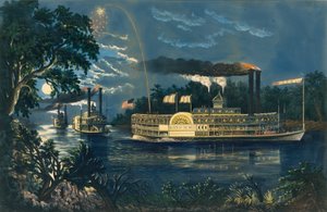 Zaokrouhlení zatáčky na Mississippi – The Parting Salute, 1866.