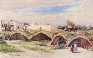 Staré punské cisterny, Kartágo (barevná litografie) od Frances Nesbitt