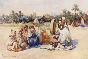 Vypravěč příběhů (barevná litografie) od Frances Nesbitt
