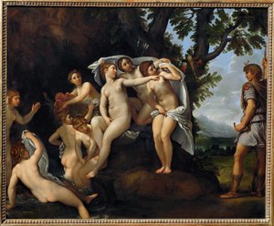 Acteon metamorphose en cerf - Actaion se proměnil v jelena... od Francesco Albani