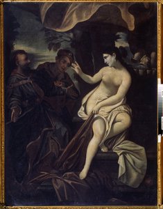 "Susanna a starší"" (Susanna a starší) Obraz Francesca Albaniho dit l