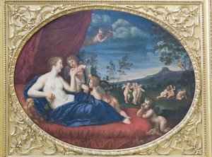 Venuše a Amorové od Francesco Albani