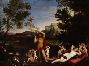 Venuše a Mars (olej na plátně) od Francesco Albani