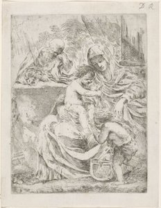 Svatá rodina s Janem od Francesco Amato