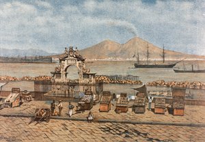 Pláž Santa Lucia v Neapoli od Francesco Aversano