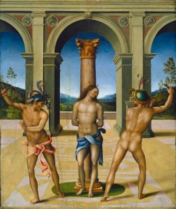 Bičování Krista od Francesco Bacchiacca