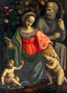 Svatá rodina se svatým Janem Křtitelem, cca 1535-1540.