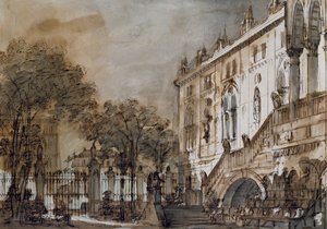Scénografie Francesca Bagnara pro Otello, Rossiniho opera, pro představení v divadle La Fenice v Benátkách od Francesco Bagnara
