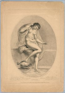 Naiad (žena vstoupí do vany) od Francesco Bartolozzi