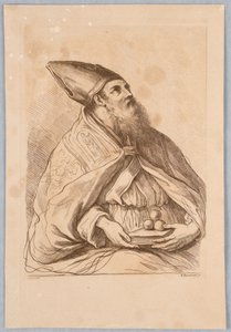 Papež s knihou od Francesco Bartolozzi