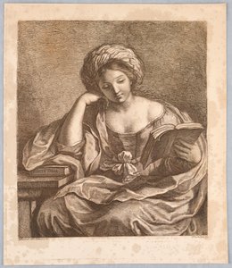 Sybil s knihou od Francesco Bartolozzi