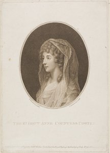 Anna hraběnka Cowperová od Francesco Bartolozzi