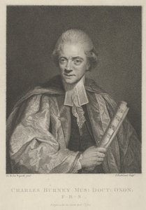 Charles Burney, 1. dubna 1784, 1. dubna 1784. od Francesco Bartolozzi