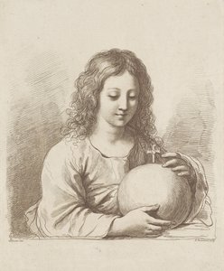 Kristus s zeměkoulí od Francesco Bartolozzi