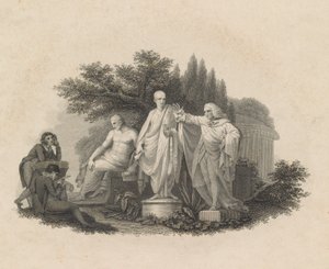 Demosthenes, Cicero a William Pitt, hrabě z Chatham, 1750-1815. od Francesco Bartolozzi