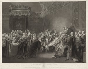 Dood van de Graaf van Chatham Smrt hraběte z Chathamu (název na předmětu) od Francesco Bartolozzi