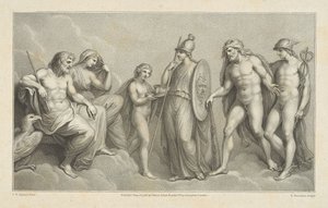 Herkules představený Jupiterovi a Junoně od Francesco Bartolozzi